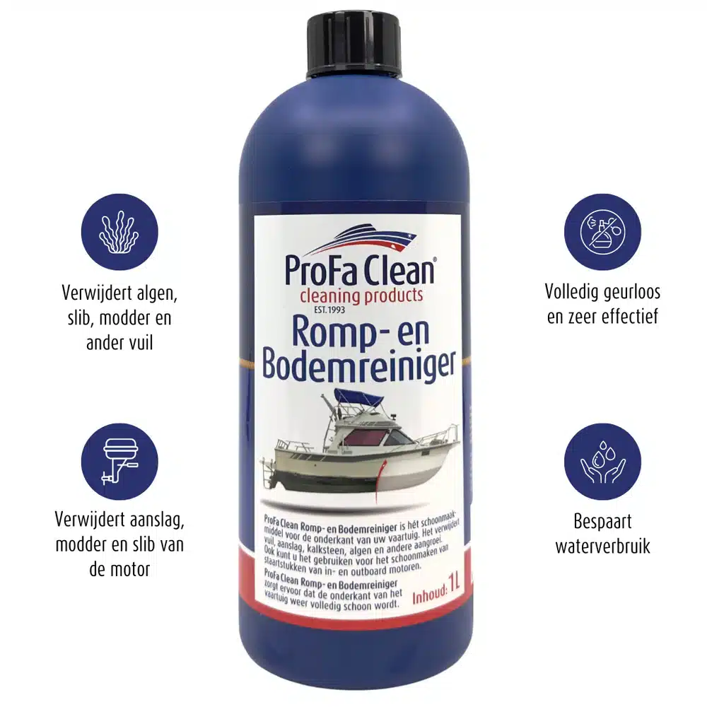 Profaclean Romp- & Bodemreiniger 1L – Voor een schoon onderwaterschip - Afbeelding 3